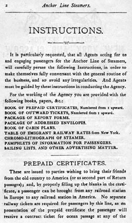 Anchor Line Agent Instructions, page 2