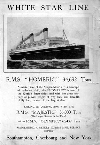 White Star Line's Homeric