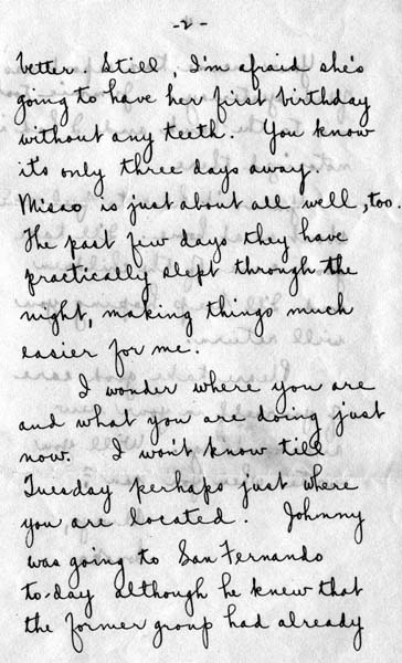 Iwata Letter No. 1, page 2