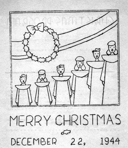 Manzanar Christmas program cover