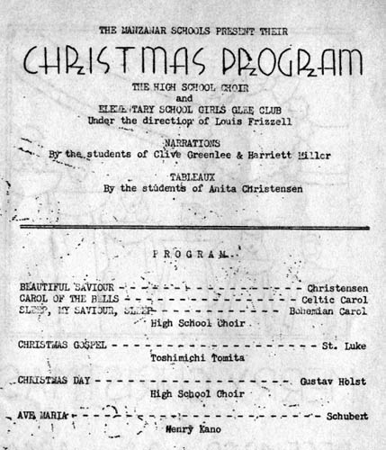 Program For Christmas