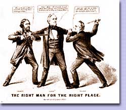 The RIght Man for the Right Race, lithograph, 1856