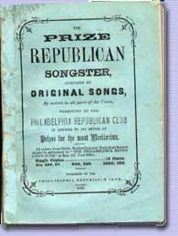 Prize Republican Songster, booklet, 1856