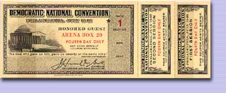 Honored Guest Ticket, Democratic National Convention, 1948 (Albert M. Greenfield Papers)
