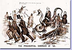 The Presidential Campaign of '56, lithograph 1856