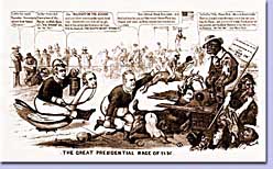 The Great Presidential Race of 1856, lithograph, 1856