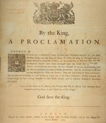 By the King, A Proclamation ..