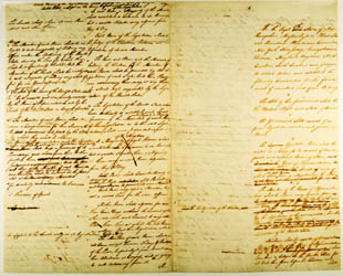 First Draft of the Constitution, 1st page