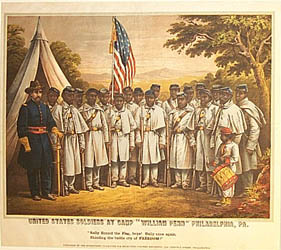 United States Soldiers at Camp "William Penn"