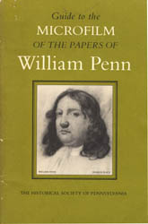 Guide to the Microfilm of the Papers of William Penn