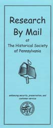 Research By Mail at The Historical Society of Pennsylvania