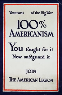Veterans of the Big War 100% Americanism